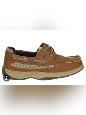 Sperry Kids Light Brown/Tan Lace-Up Moccasins